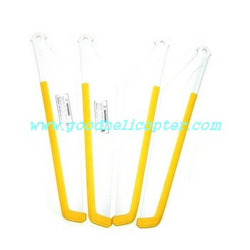 mjx-t-series-t40-t40c-t640-t640c helicopter parts main blades (yellow color)